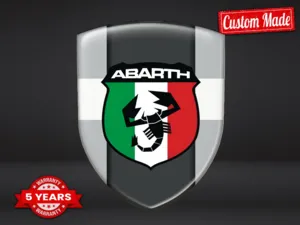 Fiat Abarth Autocollants Logo Perso Pro Max Résistants Stylé Design